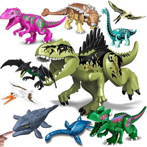 Diğer Oyuncaklar Jurassic Dinosaur World Acımasız Raptor Trex Triceratops Indominus Rex Model Yapı Taşları Dino Velociraptor Figür Toys 231116