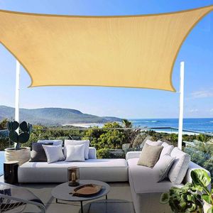 Skugga vattentät anti-UV Sunshade Sail Shelter Net Outdoor Garden Patio Car Cover Awising Canopy Camping Tält 2,5x2,5m