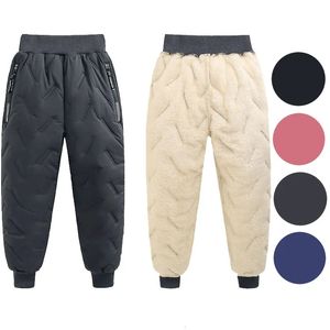 Trousers Winter Boys Warm Down Pants 30 Children High Quality Thicken Teens Boy Girl Kids Ski Padded 231117