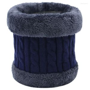 Scarves Autumn And Winter Plush Knitted Hat Cold Proof Warm Thickened Riding Motorcycle Headband Men's Women's Neck Cover Bib
