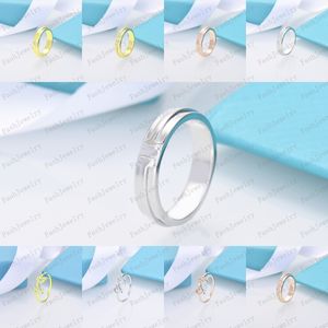 anillo de doble thape de thaper 925 sterling silver diamond anillo clásica joyería de lujo con bolsa original