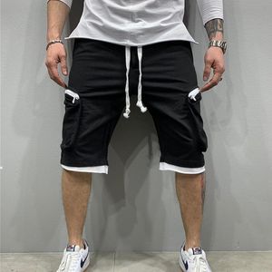 Herr shorts män knälängd bomullshorts mäns lösa korta byxor fitness bodybuilding joggar varaktiga sommar shorts byxor sportkläder 230417