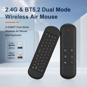 Nowy M5 Mini 5.2 Bluetooth Keyboard 2.4G Bezprzewodowe myszy Air Myse Zachowanie zdalnego sterowania głosem dla laptopa komputerowego Android TV Smart TV