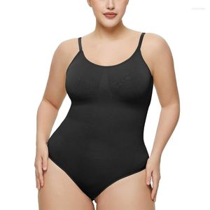 Kadın şekillendiricileri kadın spagetti kayış bodysuit shapewear karın kontrol bultufting destek meme izsiz vücut şekillendirici tulumlar üst