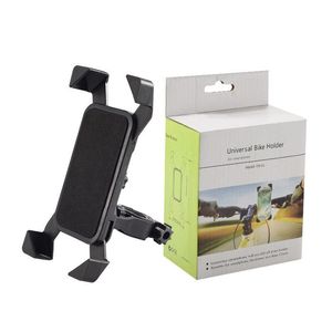 Cell Phone Mounts Holders Universal Bicycle Motorbike Holder For Samsung Bike Mobile Cellphone Handlebar Clip Stand Gps Mount Bracket Dh9Oc