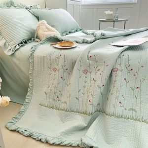 Blankets Summer Cotton Quilts Stitch Thin Airconditioning Comforter Soft Breathable Sofas Blanket Quilted Bed Covers and Bedspreads 231116