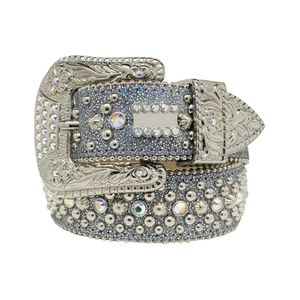 Bb Simon Belts Top Quality Designer Belt Fashion Belts for Women Designer Mens rhinestone belt with bling rhinestones as gift