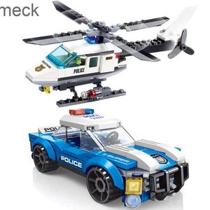 Blocchi City Police Helicopter Car SWAT Plane Carrier Vehicle MOC Aircraft Building Blocks Mattoni Giocattolo modello classico per regali per bambini