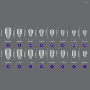 False unhas 420pcs/caixa de quantidade suficiente Dicas de unhas de amêndoa ultrainfin