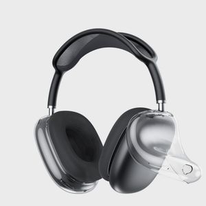 AirPods için Max Bluetooth Kulaklıklar Kulaklık Aksesuarları Şeffaf TPU Katı Silikon Su Geçirmez Koruyucu Koruyucu Kılıf Airpod MAXS Kulaklık Kulaklık Kapak Kılıfı