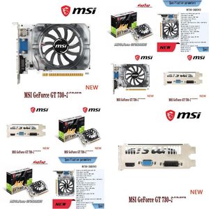 グラフィックカードMSI New GeForce GT730 2GD3 2G 730 28NM 2GB GDDR3 64ビット128ビデオGPUグラフィックカードデスクトップCPUマザーボードドロップDHFKM配信