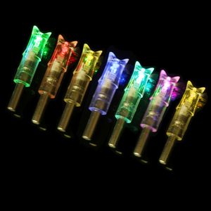 3pcs Set Automatically Luminous Bow LED Glowing Arrow Lighted Nocks Tail Hunting Shooting Fit 6.2mm 7.62mm Arrow Shaft