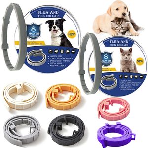 Pet Dog Anti Flea and Tick Collar Necklaces Harnesses and Straps Leash for Dog Accessories Dogs Ticks Anti-flea Supplies