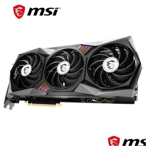 그래픽 카드 MSI NVIDIA GEFORCE GTX RTX 3090/3060 TI/3070/3080 게임 카드 PC 비디오 드롭 배달 컴퓨터 네트워킹 컴퓨터 Comp DHL0A