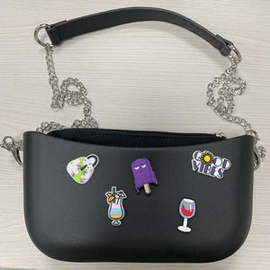 Bolsas de ombro EVA Silicone Bolsa feminina Bolsas de mão de grife Tote Luxuries Cute Crossbody Purse Small Can Have Hole for Charms