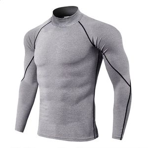 Mens Thermal Underwear Thermal Underwear For Men High Collar Camiseta Termica Sport Thermo Shirt Snabbt torrt komprimerade underkläder kläder Men Bielizna 231116