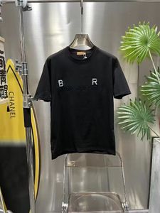 Designer-Herren-T-Shirt mit 3D-Druck, T-Shirts, runder Stahlsiegelhals, schwarz, weiß, braun, Kurzarmhemden, Männer, Frauen, Sweatshirt, Buchstabendruck, Baumwolle