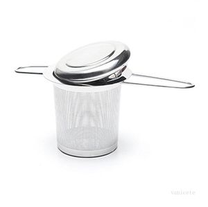 TEA Silder Lock Teas Infusers Basket Återanvändbart fina mesh Teacoffee Filter