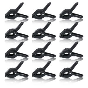 12Pcs Photography Heavy Duty Muslin Clamps, Photo Booth Background Stand Clip Fixed Backdrop Muslin Green Screen Photo StudioPhoto Studio kits