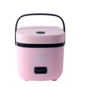 1 2L Mini fornello di riso elettrico 2 strati Riscaldamento per alimenti Piroscafo Multifunzione Pasto Pentola per 1-2 persone Lunch Box2319