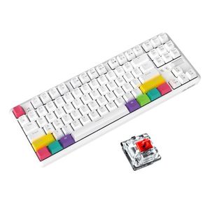 Tastaturen 87 Tasten Bluetooth verkabelt/kabellos mechanische Tastatur für Ajazz K870T mit RGB-Drop-Delivery-Computern Netzwerk-Mäuse-Eingänge Dhtfr