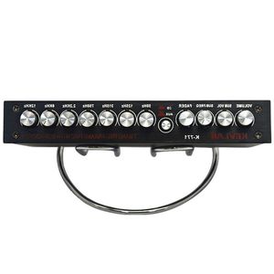 Freeshipping Car Audio EQ Tuner Frequency Divider Car Audio Amplifier Equalizer 7 Band With Subwoofer 12V Mopjl