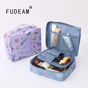 Cosmetic Bags Cases FUDEAM Multifunction Women Outdoor Storage Bag Toiletries Organize Portable Waterproof Female Travel Make Up 231117