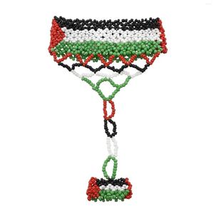 Strang böhmischen Harz Perlen elastische Armbänder für Frauen Slave Hand Finger handgemachte afrikanische Tribal Party Schmuck Geschenk