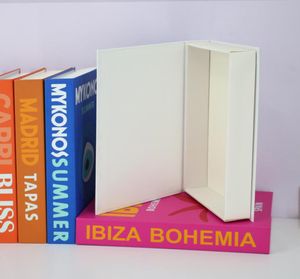 Obiekty dekoracyjne figurki Serie wakacyjne fałszywe książki do dekoracji Domowa symulacja mody wystrój nowoczesne studia salon soft2261500