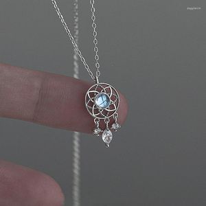 Подвесные ожерелья лунный камень мечты для женщин для женщин водяной кисточка коля
