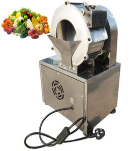 Senaste försäljning av rostfritt stålmultifunktion Automatisk skärmaskin kommersiell elektrisk potatis morot ingefära skivare strimla v2254008