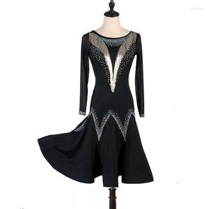 Stage Wear Latin Dance Dress Women Sequins Salsa Pole Clothes Samba Costume Party Costumes American