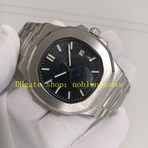 5 Style Super Automatyczne zegarek Męskie 40 mm klasyczny czarny tarcza stali nierdzewna Bransoletka Przezroczysta z tyłu zegarki Azja