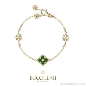 Klassisk designer armband smycken buccellati smycken lyx fyra bladgräs halsband italiensk diamant borstad halsband armband krage kedja kan vara dubbelsidig