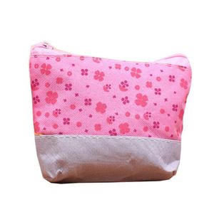 Retro Kids Coin purse Wallet Floral Canvas Money bag Cute Lady women Tote comestic lipstick pouch bags