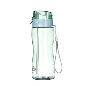 garrafa de água 500 ml de garrafa de água de grande capacidade para meninos e garotas esportes de palha de água de plástico copos de água portátil resistente ao calor P230324