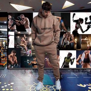 Designer Tracksuit Mężczyźni ess marka wydrukowana odzież sportowa mężczyźni kobiety bressuit 10 kolorów dwa kawałki zestaw bluz z kapturem i spodnie sportowe zestawy do joggingu