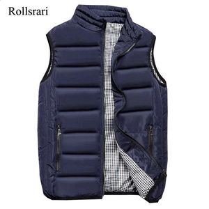 Mens Vests Spring Autumn Mens Fashion Zipper Ultra Light Warm Vest Casual Sports Stand Collar Sleeveless Jacket Men Winter Down Vest 231116