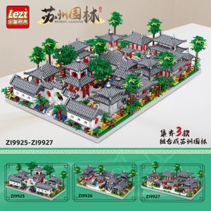 Andra leksaker Creative Chinese Traditional Architecture Su Zhou Garden Building Blocks MOC Diamond Bricks Education Toys Presents for Kids Boy 231116