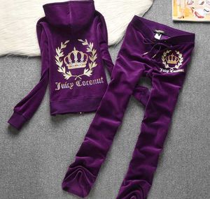 Tiktok feminino de duas peças Velvet Juicy Cououre Set Set de pista Juciy Coture Sweatsuits Europeu e AmericanAeouhgrfvc