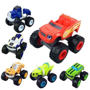 Diecast Model Car Monstere Machines Car Toys Russian Miracle Crusher Truck Vehicles Figure Blazed Toys For Children Birthday Gifts Blazer Kid Toys 230417