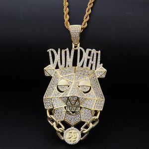 Iced Out Custom Bundeal Pendant Necklace In 14k Yellow Gold Micro Paved Lab iamond Hip Hop Men Jewelry3249