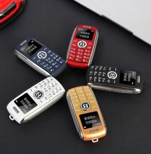 Разблокированный супер мини Bluetooth номеронабиратель Сотовые телефоны Magic Voice One Key Recorder Celular Quad Band GSM Dual Sim Card Standby Small Mo1170371