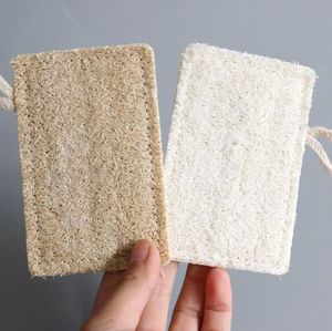 Doğal Looofah Banyo Fırçaları Bulaşık Bezi Scrub Pad Bowl Pot Temizlenmesi Kolay Luffa Sünger Mutfak Banyo Aksesuarları SN6885