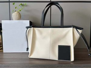 10a Top Mirror Top Brand Shoulder Bag Canvas Cow Leather Handväska