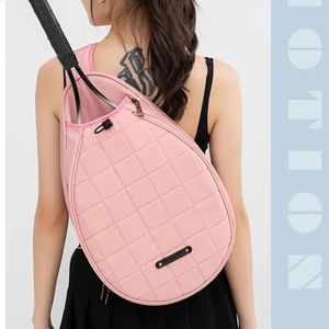 Tenis Çantaları Tenis Çantası Kadınların Yüksek Görünüm Seviye Tek Omuz Crossbody Çocuk Taşınabilir Spor Erkekler Büyük Kapasite Badminton Çantası 231116