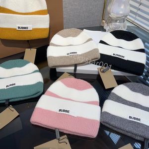 Moda Tasarımcı Beanie Kafatası Kapakları Adam Tasarımcı Şık Kap Mektubu Kış Lüks Beanies Erkekler Kadınlar Sıcak Yün Şapka Unisex