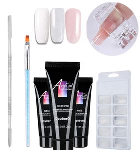 5PCS Poly Gel Kit Półprzepuszczalne szybkie przedłużenie Łatwo Zastosuj kryształowa galaretka manicure paznokcie salon akrylowy akrylowy Builder DIY UV lakier UV G2717949