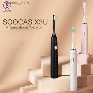 Diş Fırçası Soocas X3U Sonic Elektrikli Diş Fırçası IPX7 Su geçirmez Ultrasonik Otomatik Diş Fırçası USB Hızlı Şarj Edilebilir Q231117