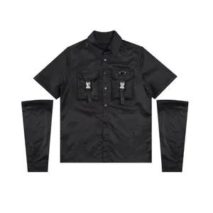 Designer Jacket Mänskjorta Rockar Two Piece Polo Jacket med enkelbröstade ärmar